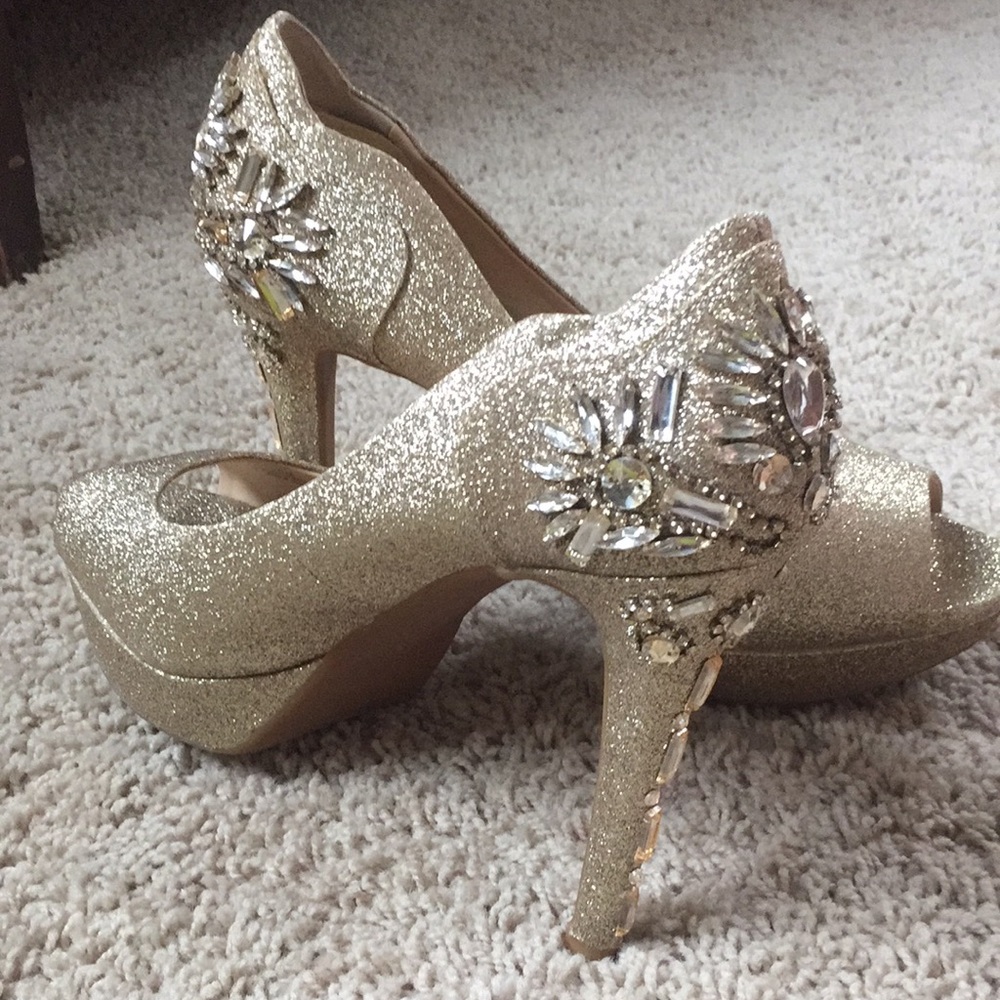 Gold heels